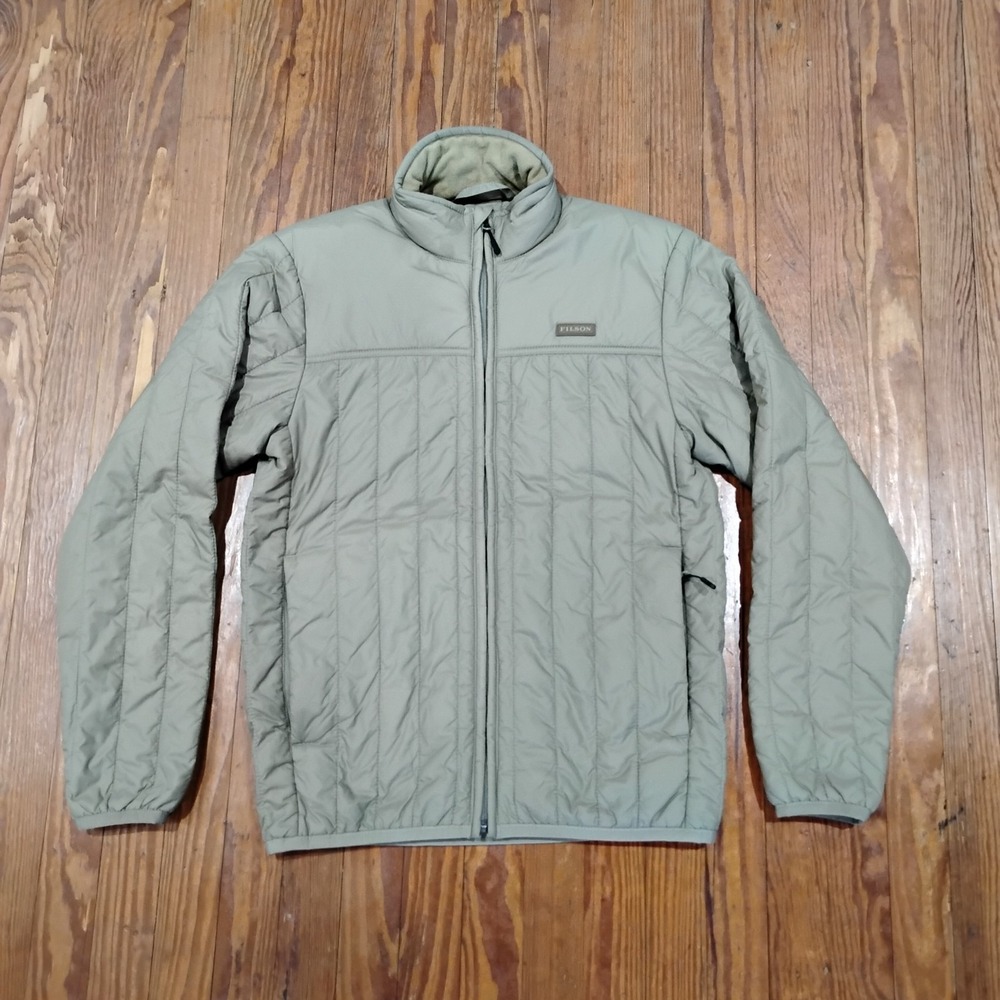 Filson Ultralight Jacket Mens XS Green Full Zip Coat Primaloft Puffer Outdoor CC